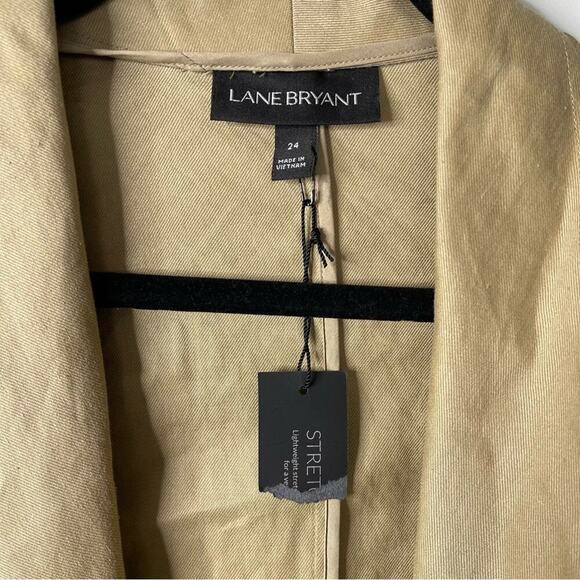 Lane Bryant belted tan open front‎ jacket size 24 - Picture 5 of 6